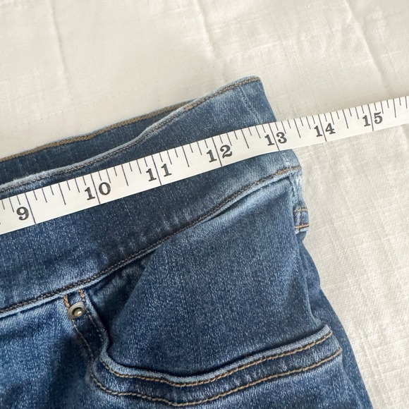 Spanx Jeans Women's SMALL Blue Jean Ankle Skinny Distressed Pull On Jegging‎ - Picture 6 of 10